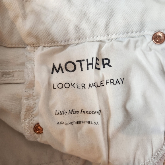 MOTHER Looker Ankle Fray In Little Miss Innocent Size 27 - Picture 7 of 10
